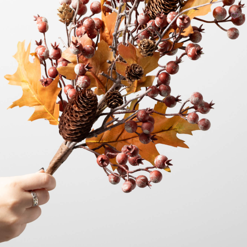 RUSTIC FALL BERRY LEAF SPRAY