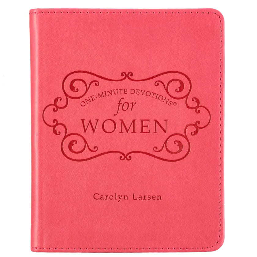 Pink Faux Leather One-minute Devotions for Women Devotional