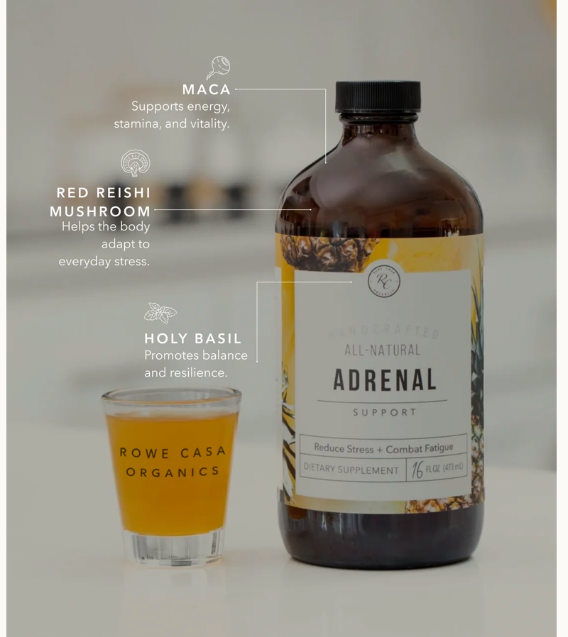 Rowe Casa Organics - Adrenal Support | 16 Oz