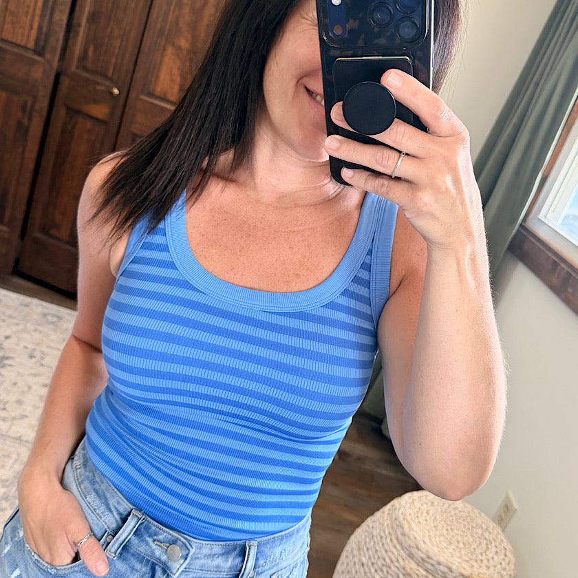Stripe Reversible Tank Top