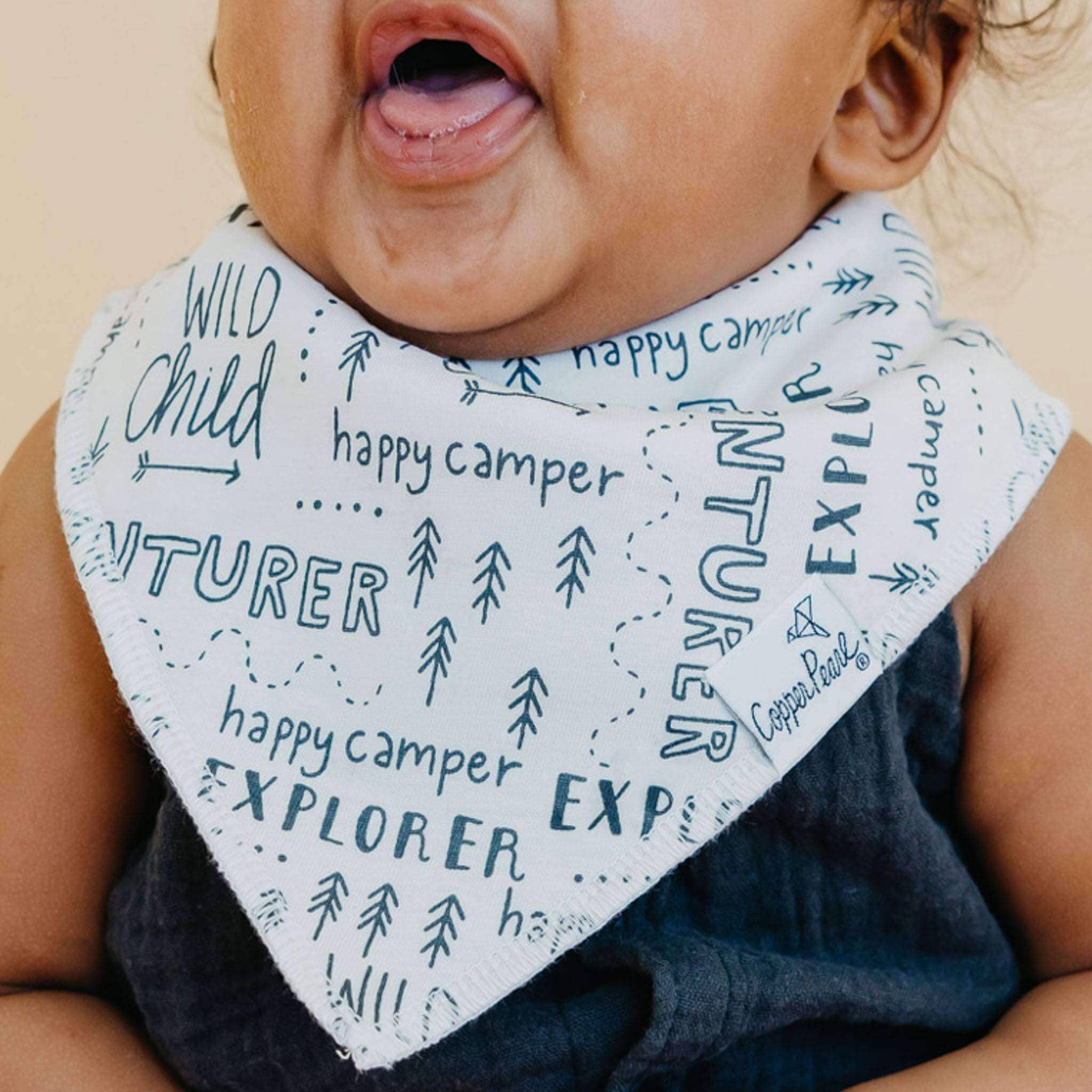 Copper Pearl - 4 Pack Baby Bandana Bibs - Bridger