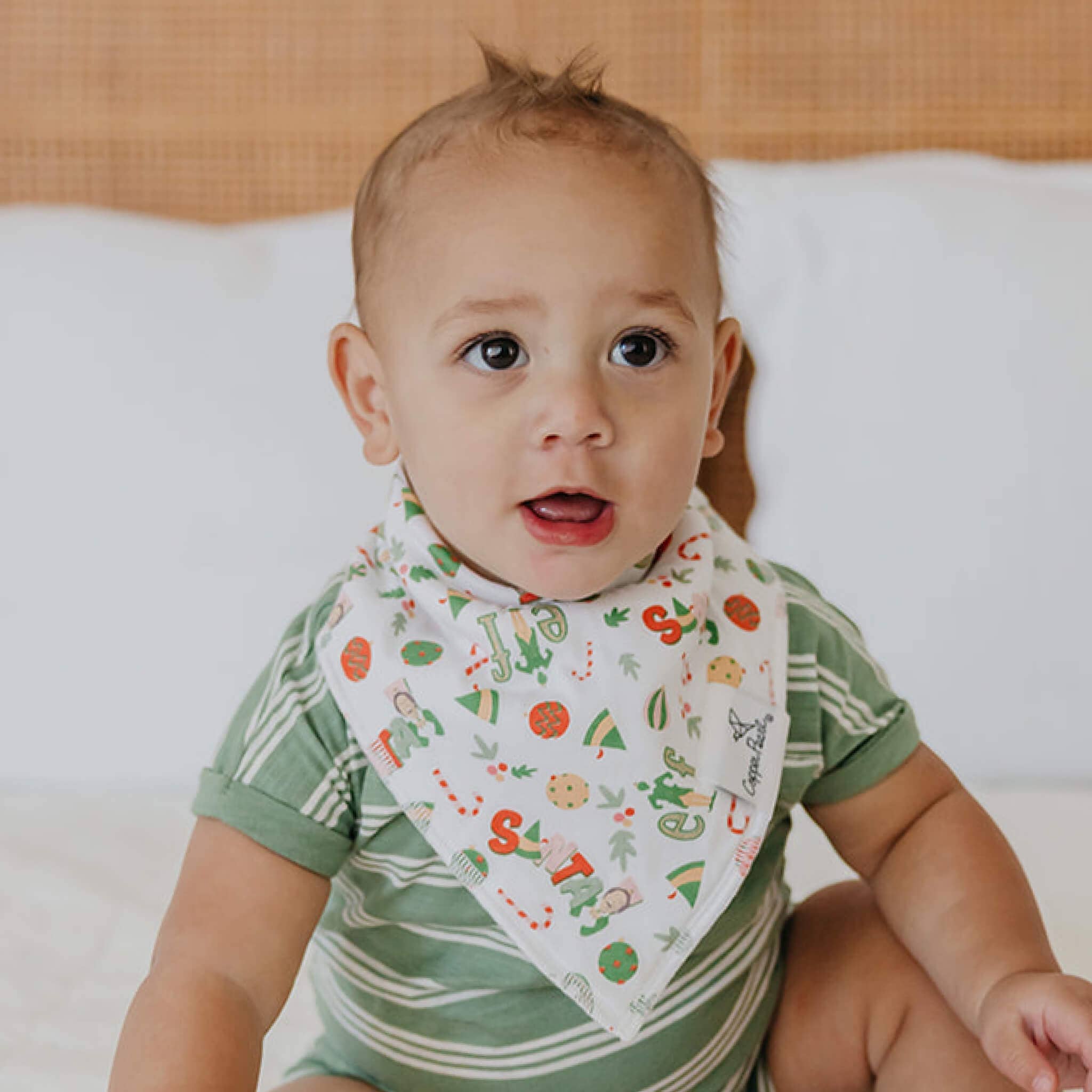 Copper Pearl - 4 Pack Baby Bandana Bibs - Christmas Classics