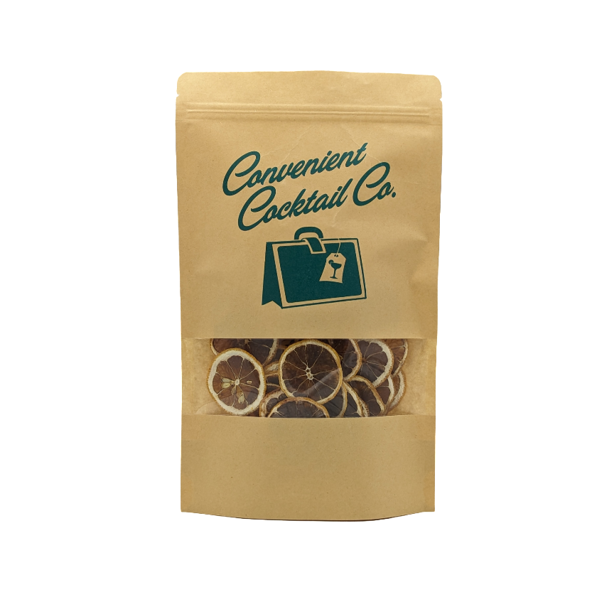 Dehydrated Lemon Wheel Cocktail Garnishes | Convenient Cocktail Co.