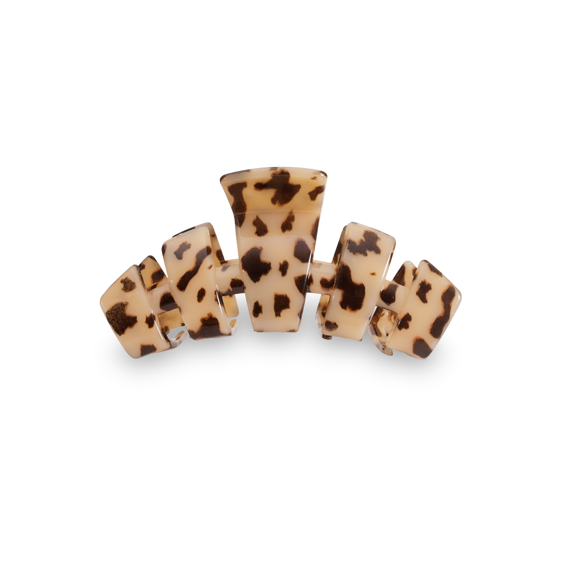 TELETIES - Classic Hair Clip | Medium | Blonde Tortoise
