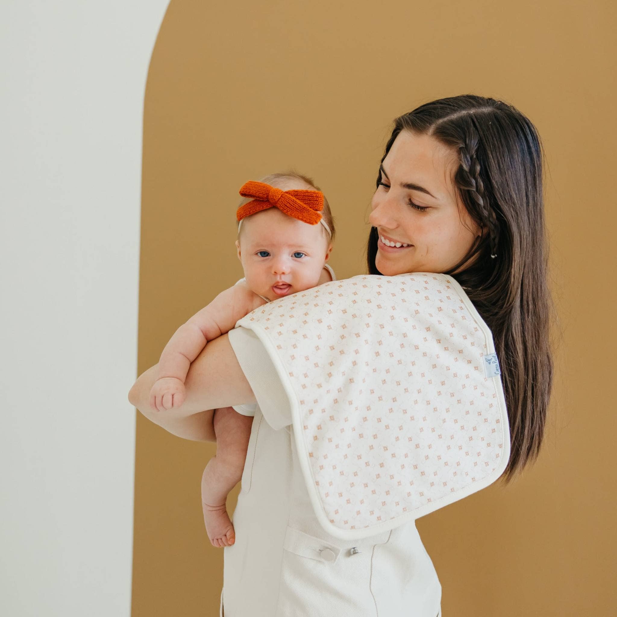 Copper Pearl - 3 Pack Premium Burp Cloths - Eden