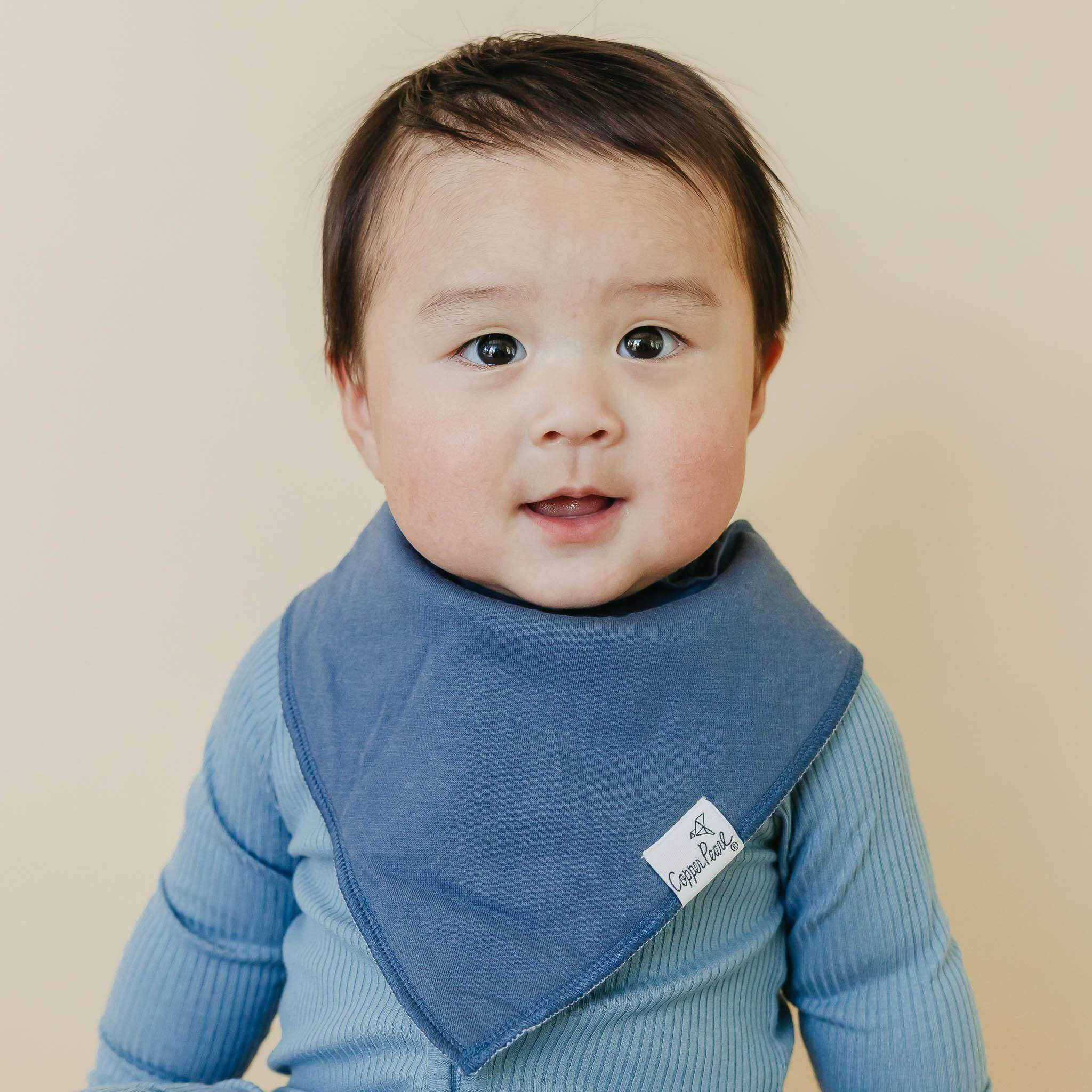 Copper Pearl - 4 Pack Baby Bandana Bibs - Oxford