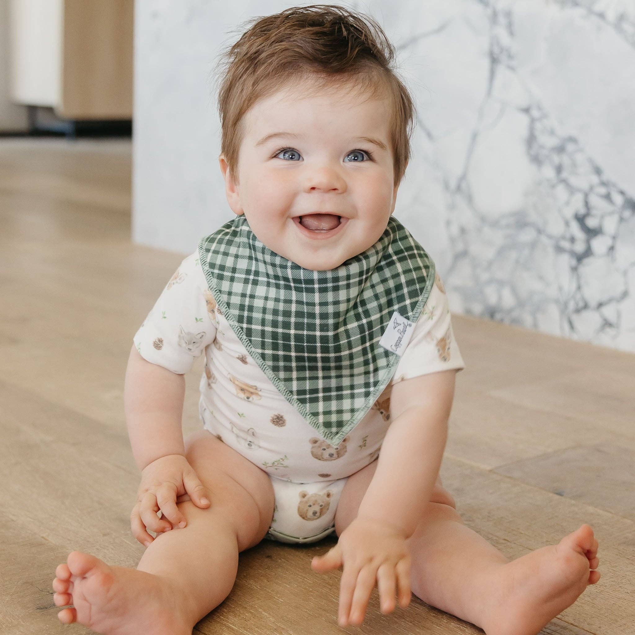Copper Pearl - 4 Pack Baby Bandana Bibs - Wilder