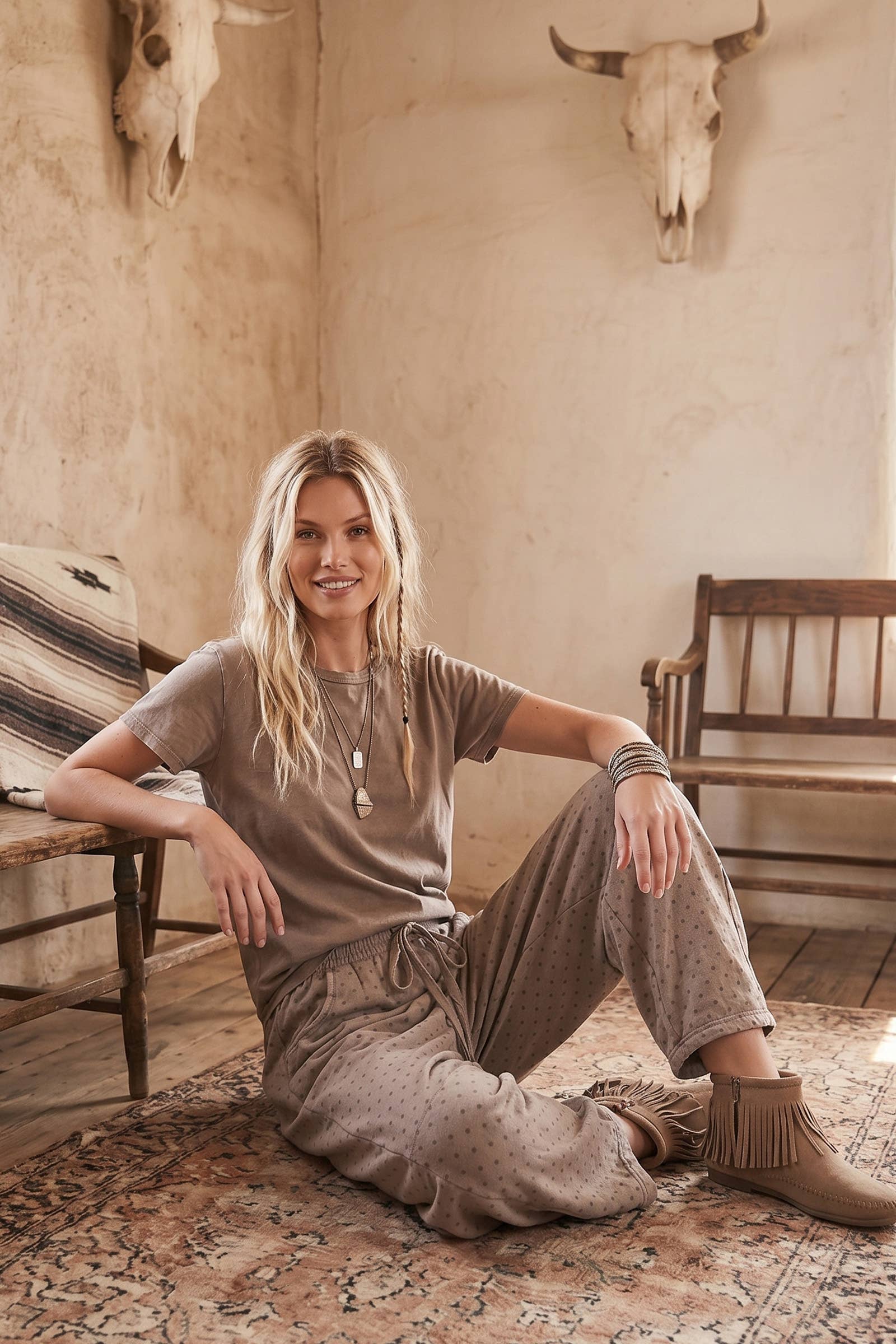 Sewn and Seen - Oversized Scuba Barrel Lounge Pants