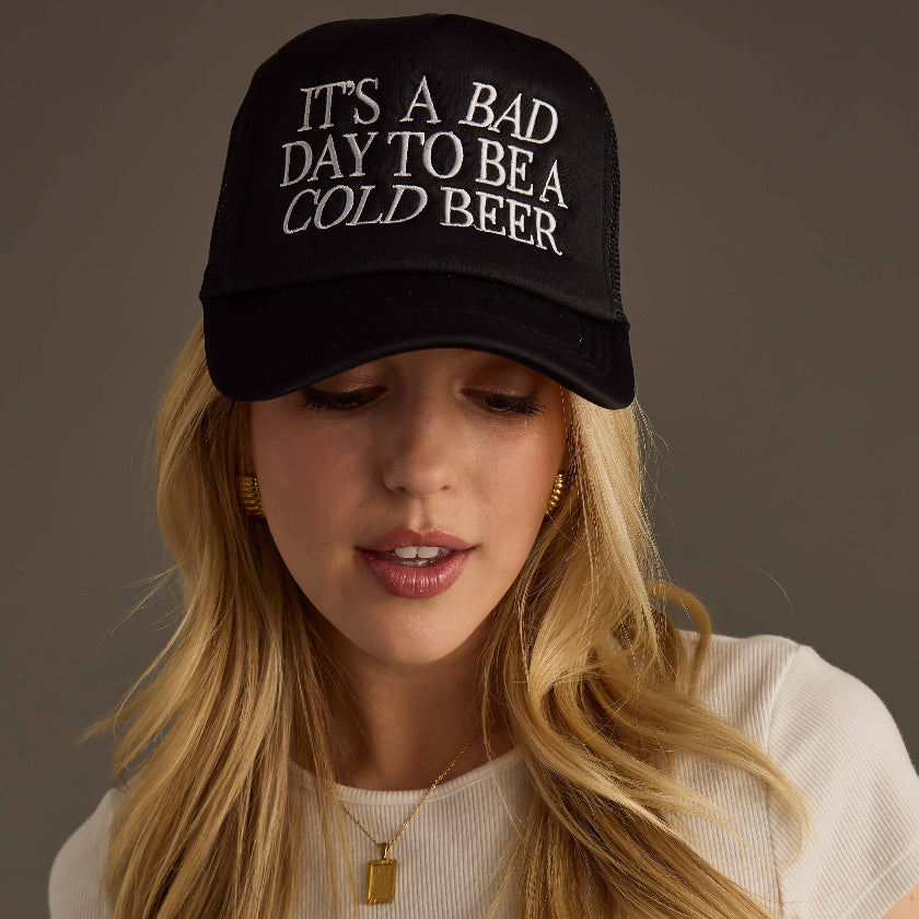 It's A Bad Day To Be A Cold Beer Trucker Hat