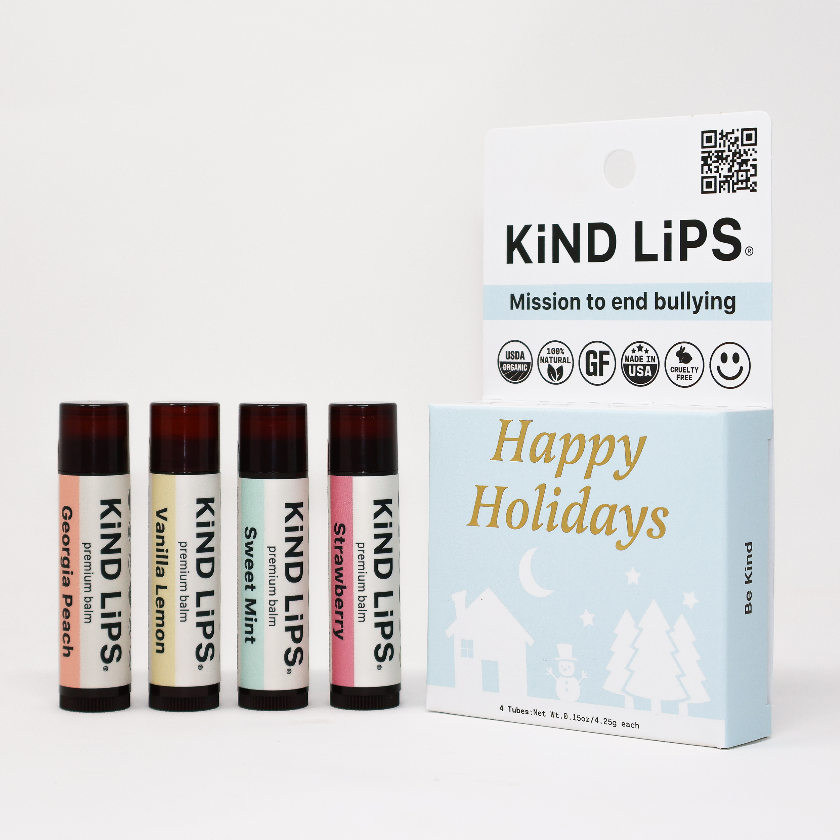 Kind Lips Holiday Lip Balm Variety 4 Pack