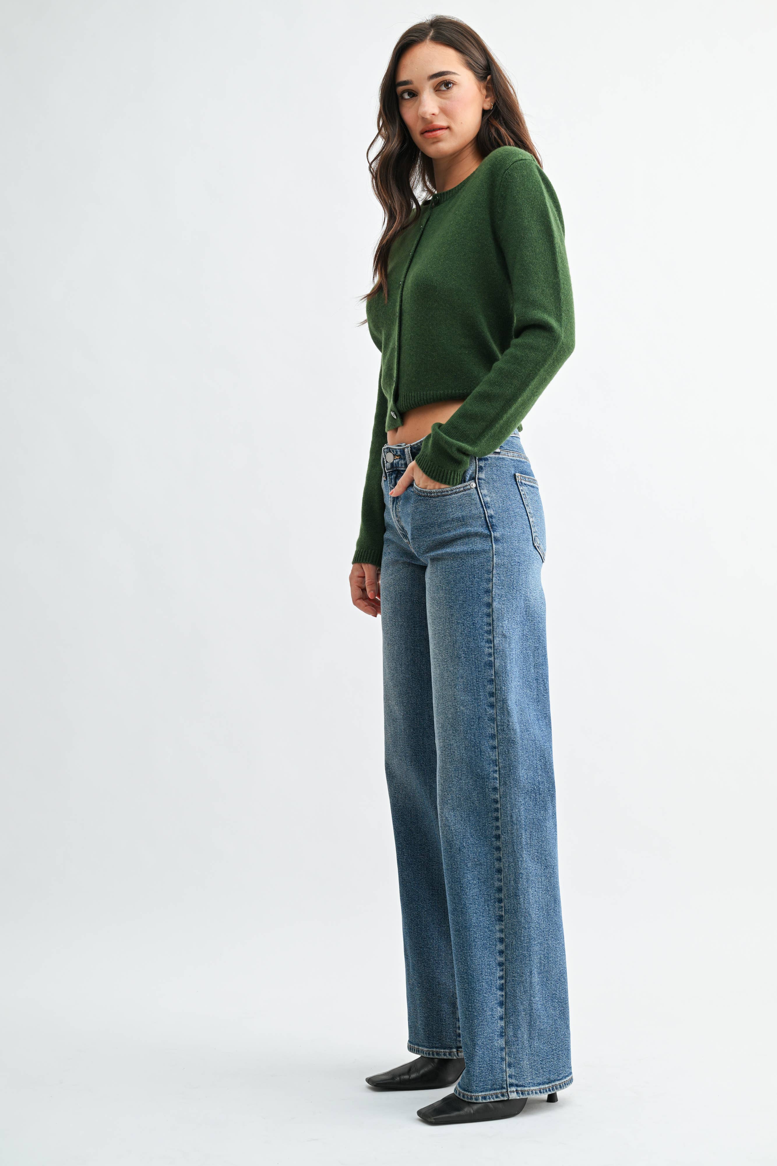 JBD - KIA Full Length Wide Leg Denim 33"