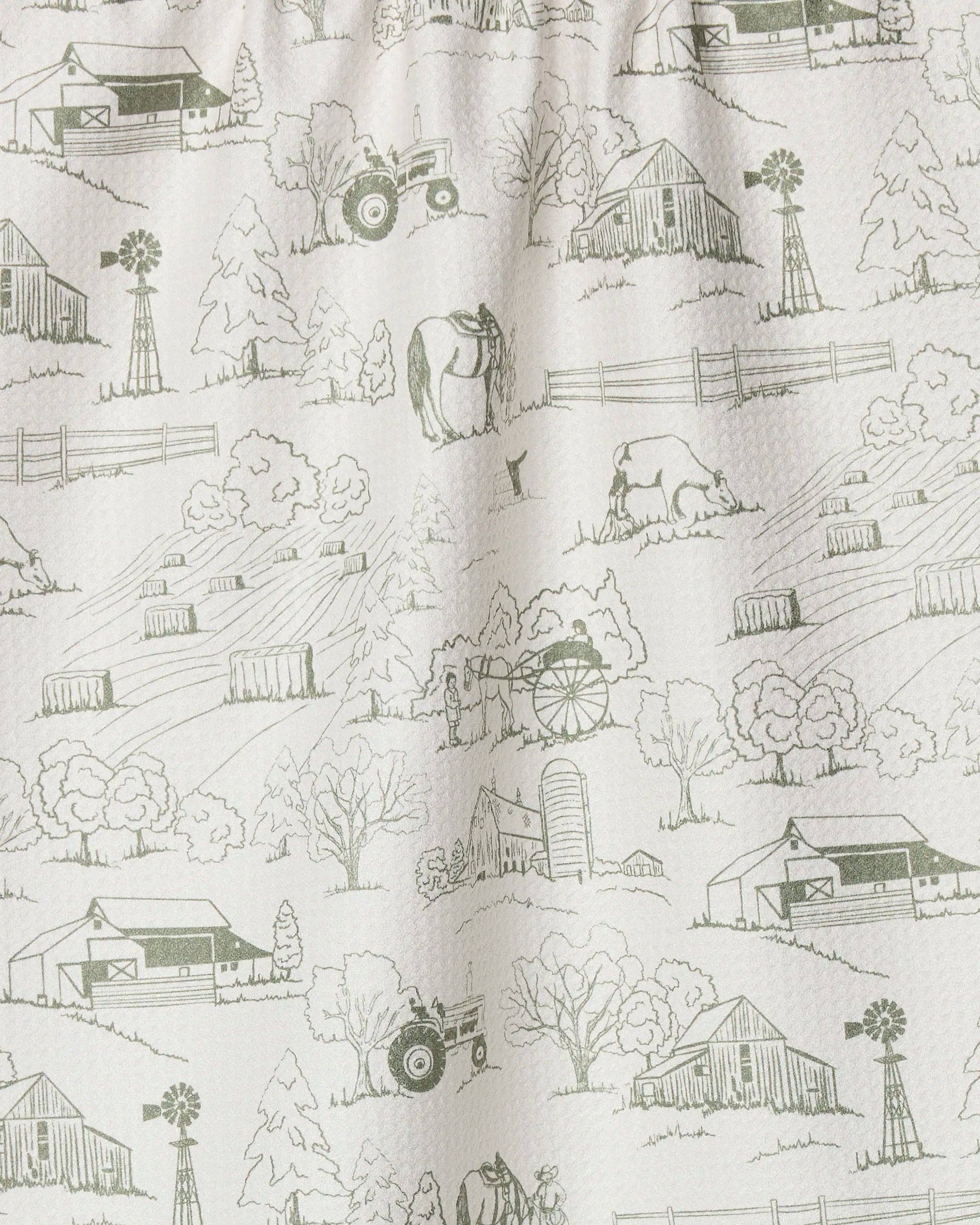 Geometry - Farmyard Tea Towel