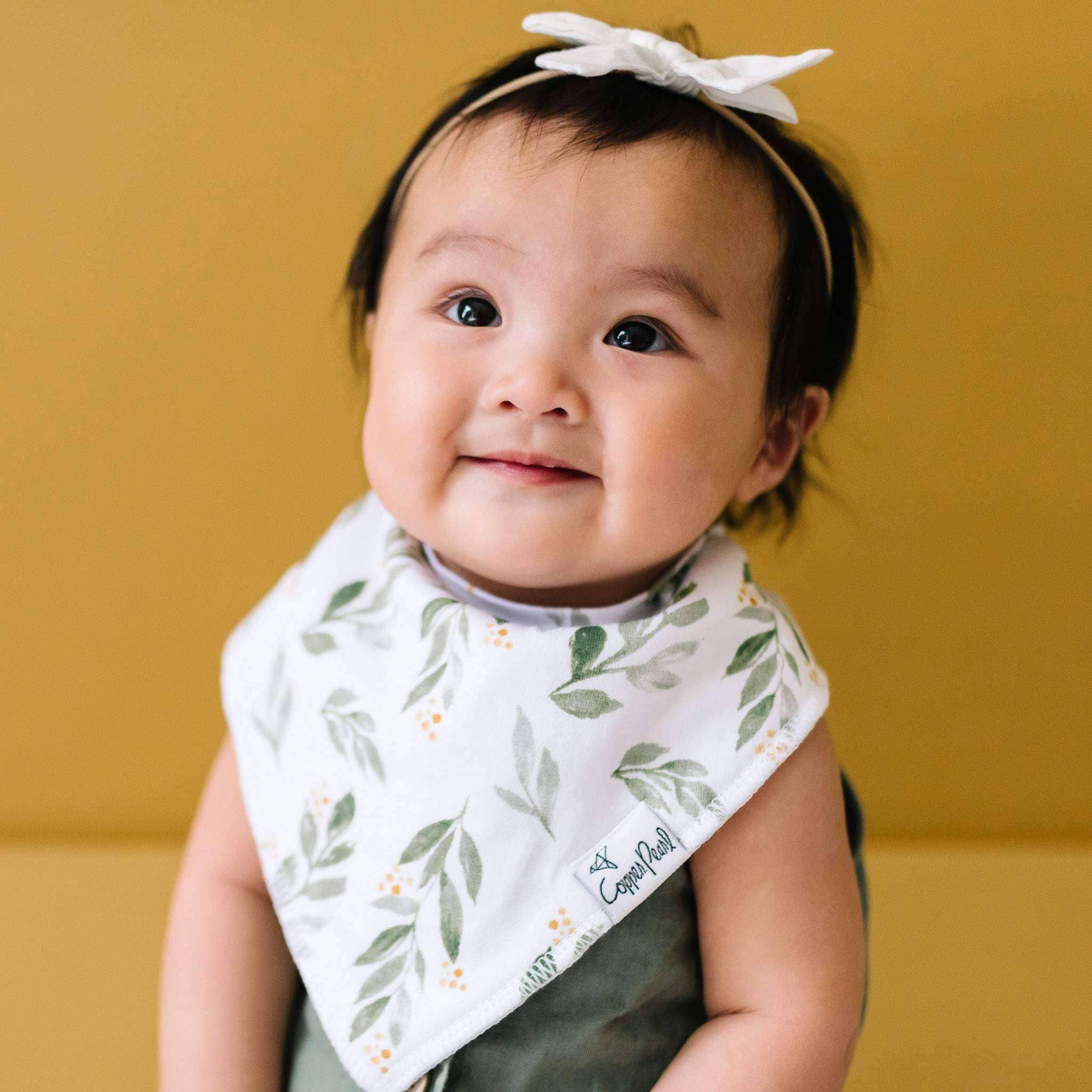 Copper Pearl - 4 Pack Baby Bandana Bibs - Hope