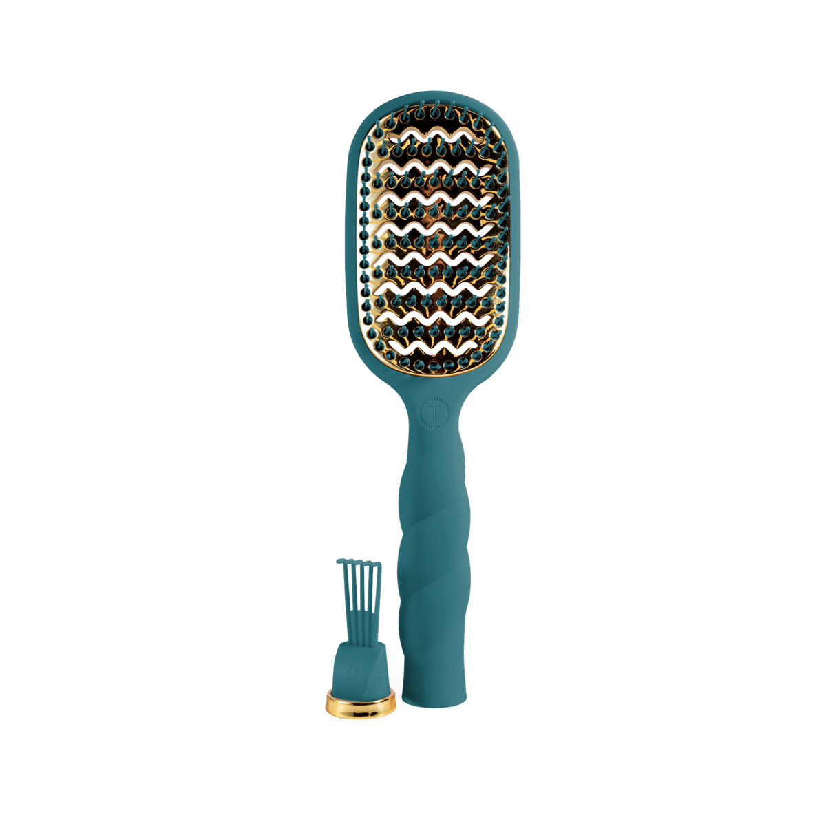TELETIES - Vented Hair Brush - Teal With It