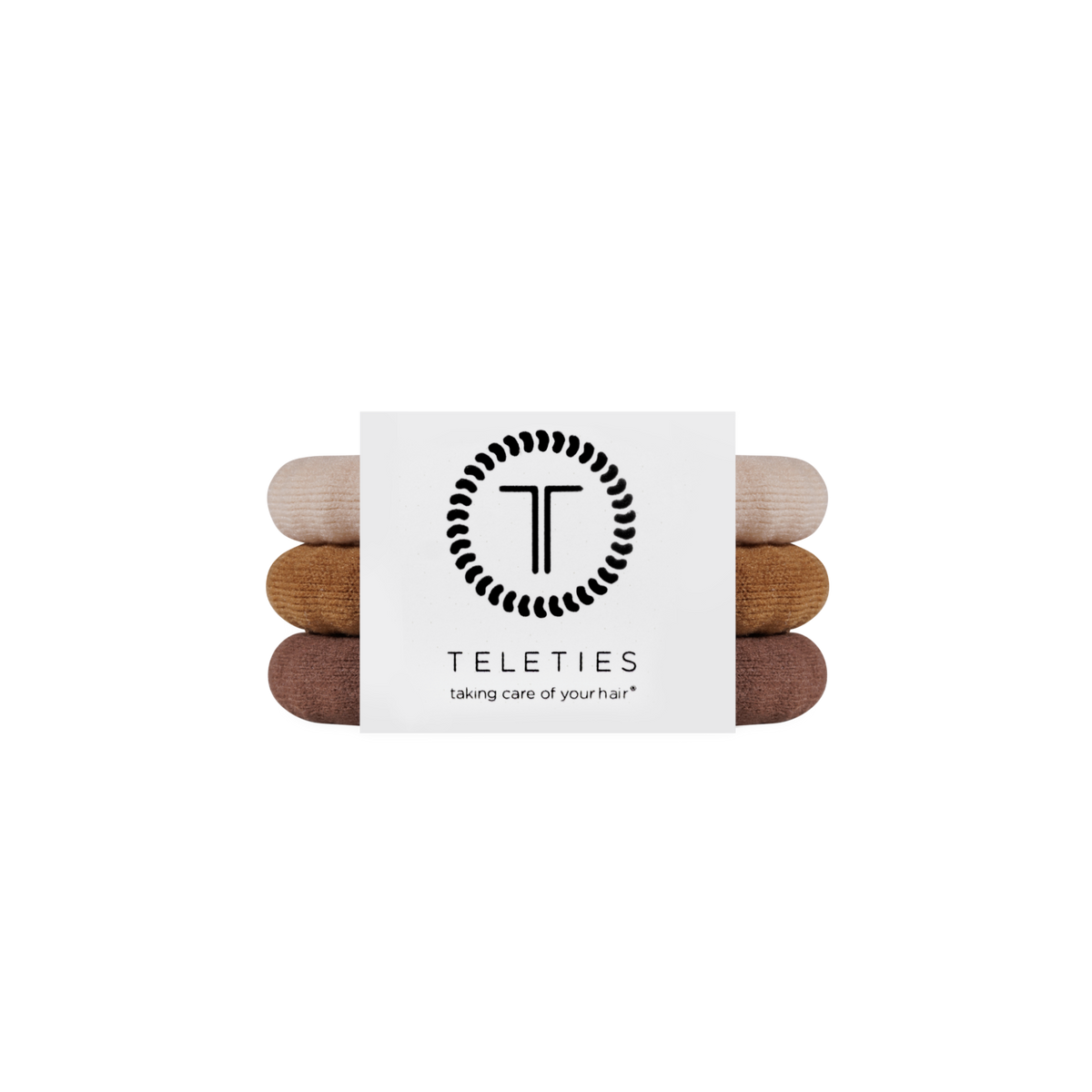 TELETIES - Espresso Yourself Small Nylon Hair Ties