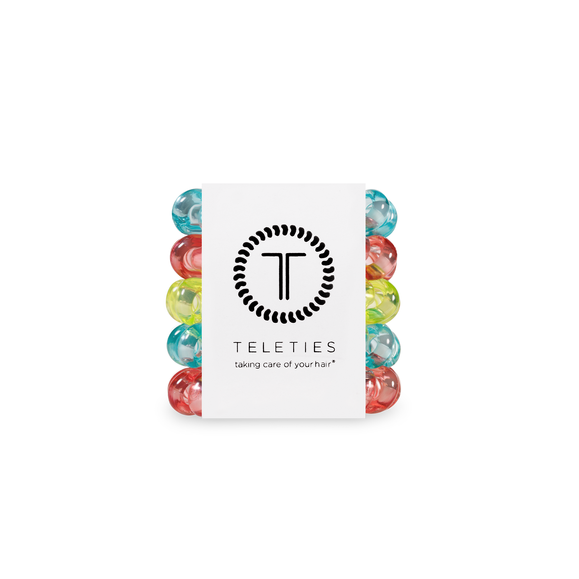 TELETIES - Spiral Hair Coils | Tiny | Summer Brights Hair Ties