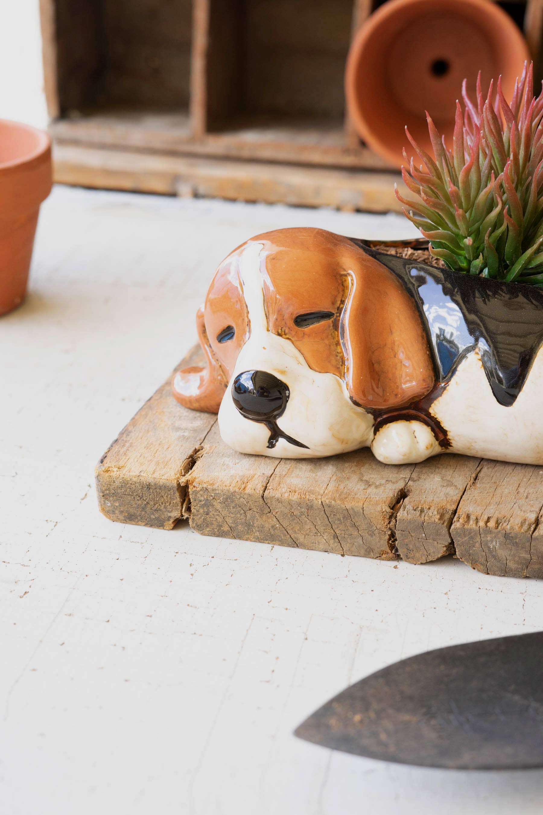 Kalalou - CERAMIC BEAGLE PLANTER