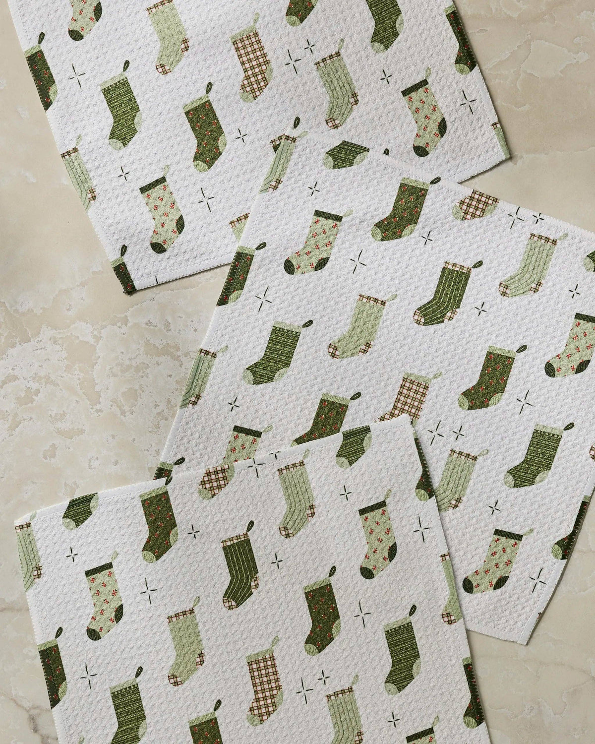Geometry - Stocking Medley Dishcloth Set - Holiday 2026
