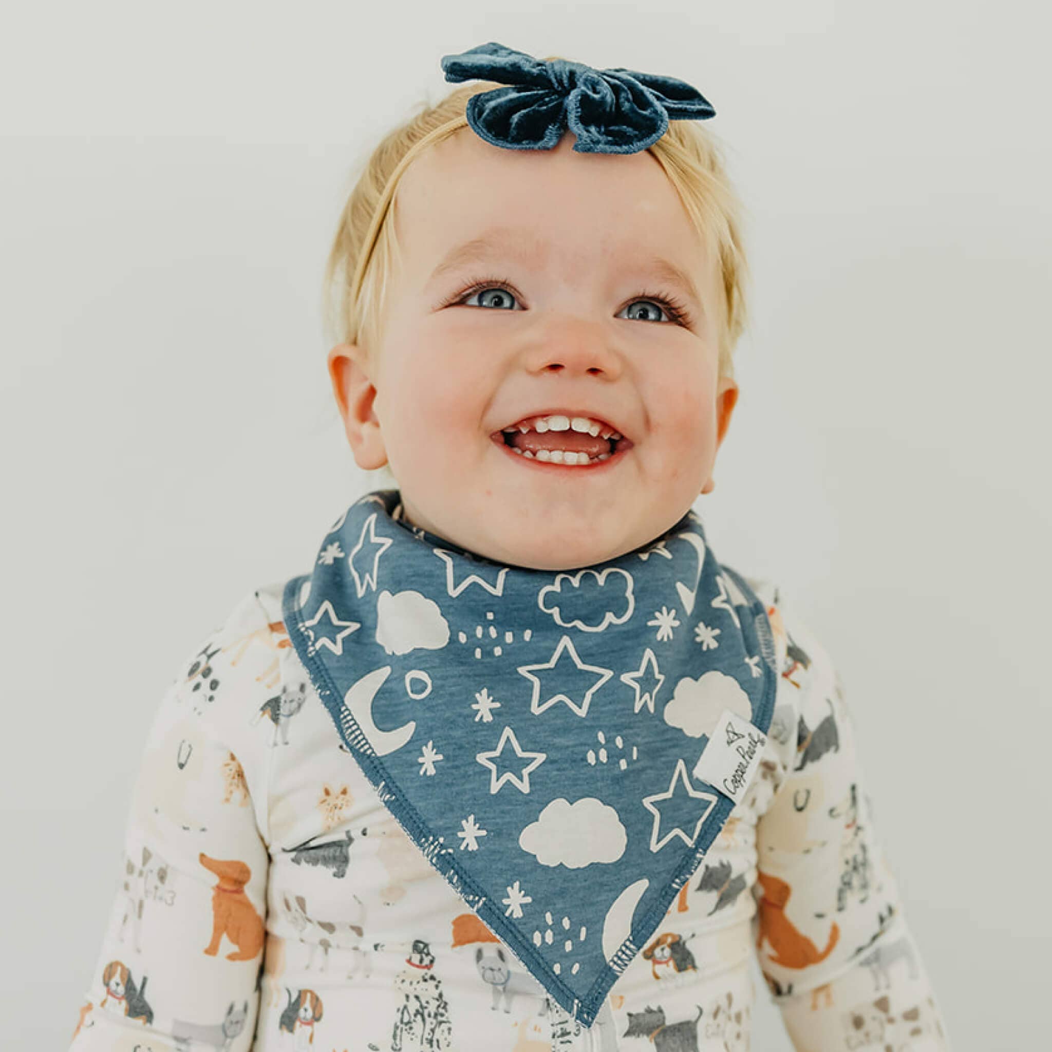 Copper Pearl - 4 Pack Baby Bandana Bibs - Rufus