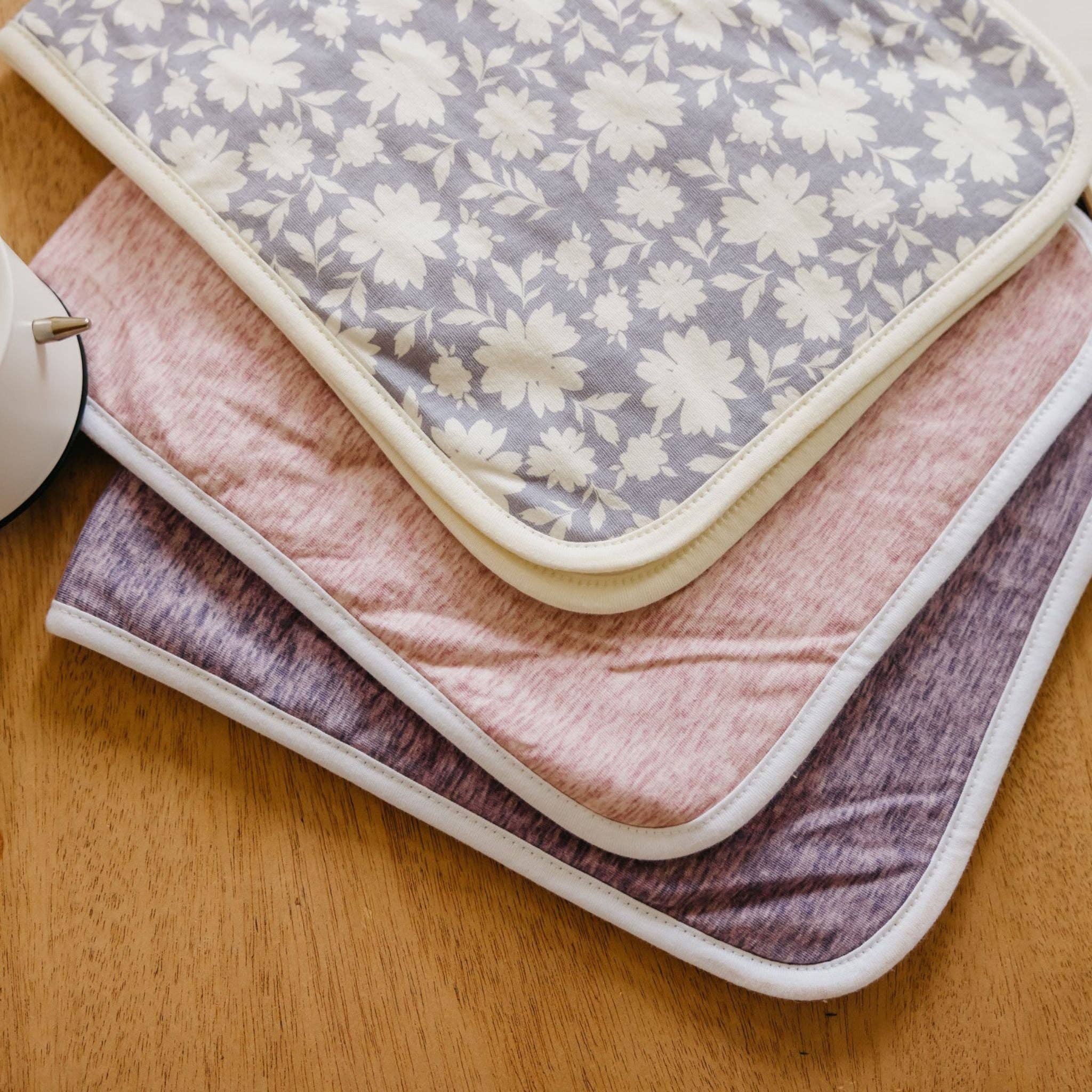 Copper Pearl - 3 Pack Premium Burp Cloths - Lacie