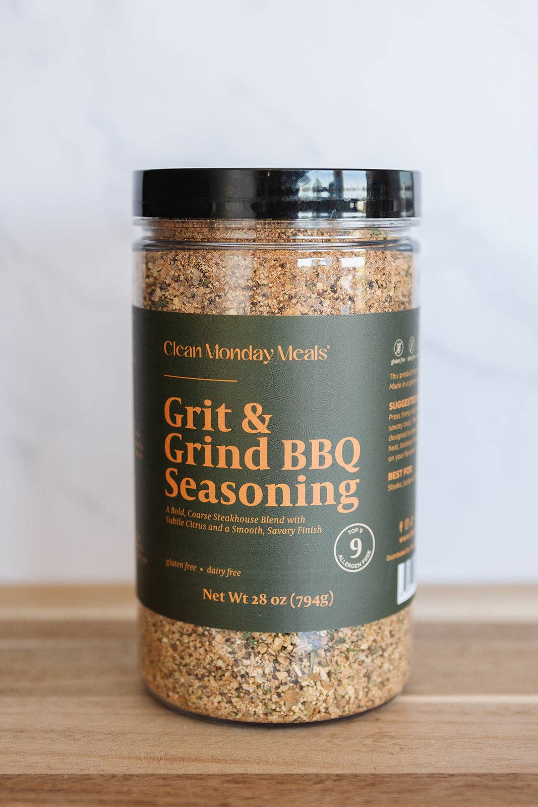 Clean Monday Meals - Grit & Grind BBQ Seasoning