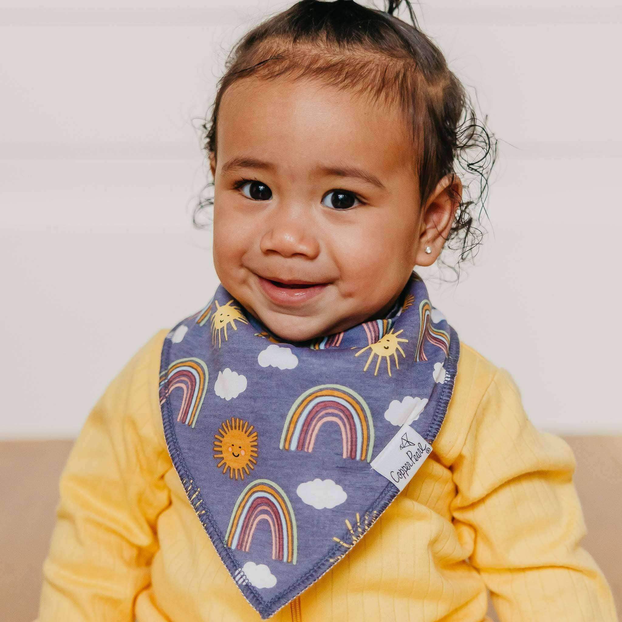 Copper Pearl - 4 Pack Baby Bandana Bibs - Hope