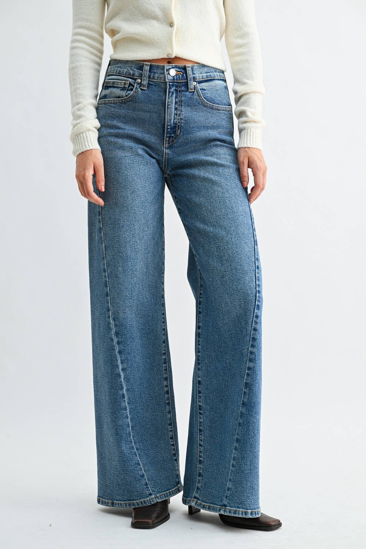 JBD - DP877 - MD - Twisted Seam Wide Leg