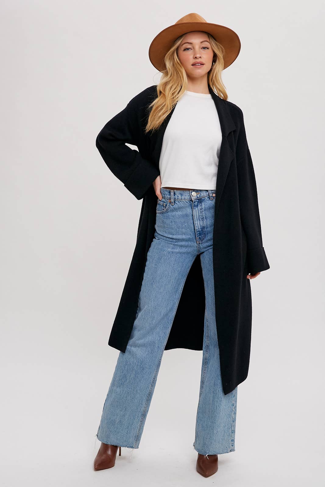 Bluivy - EFFORTLESS KNITTED TRENCH COAT
