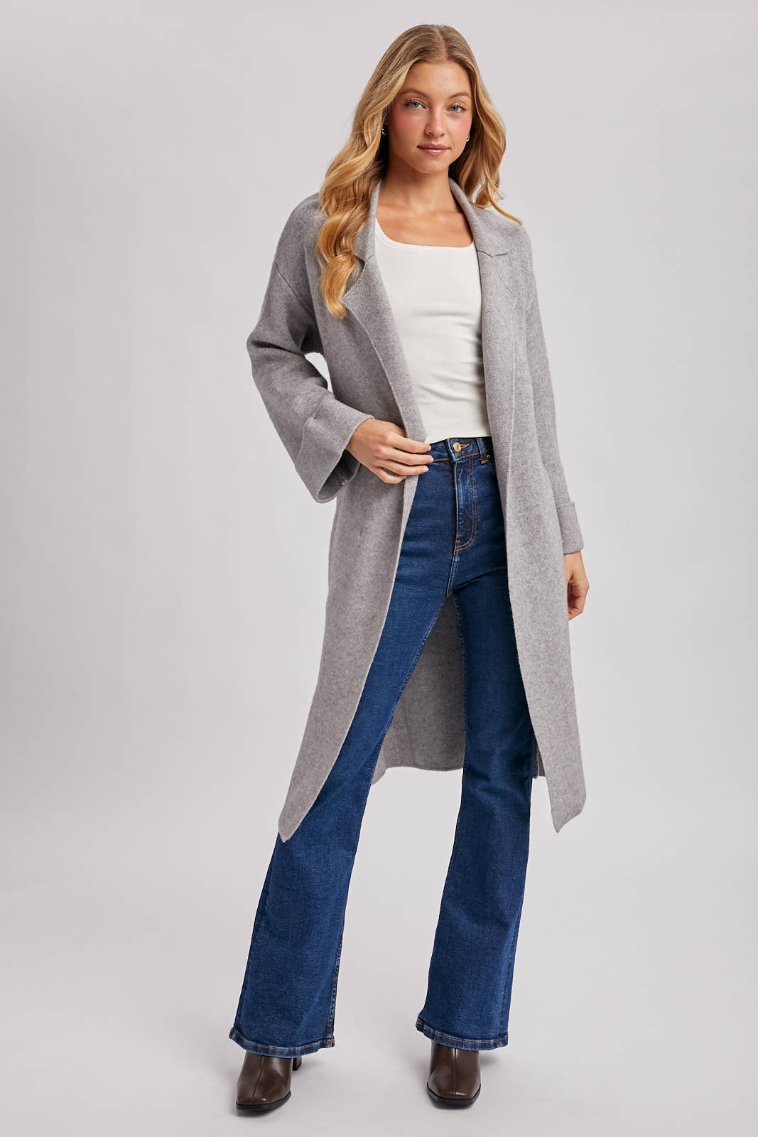 Bluivy - EFFORTLESS KNITTED TRENCH COAT