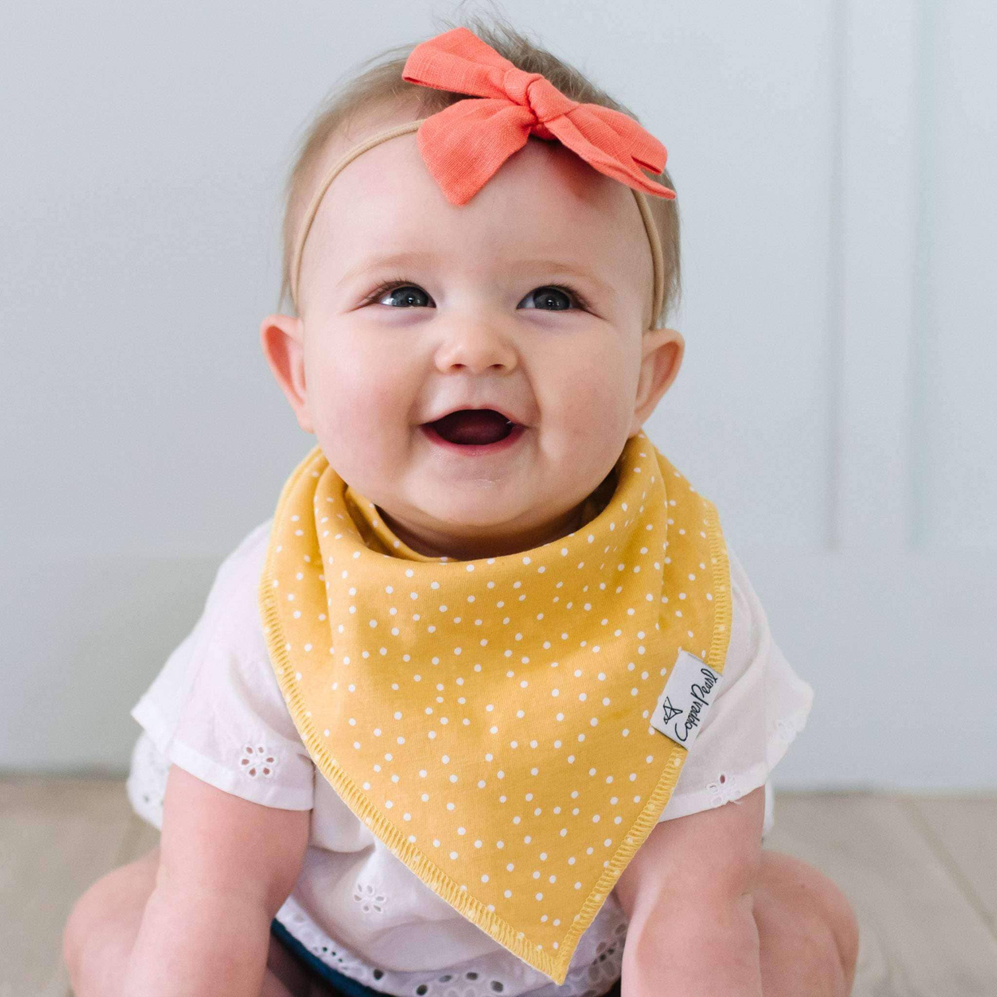 Copper Pearl - 4 Pack Baby Bandana Bibs - Hope