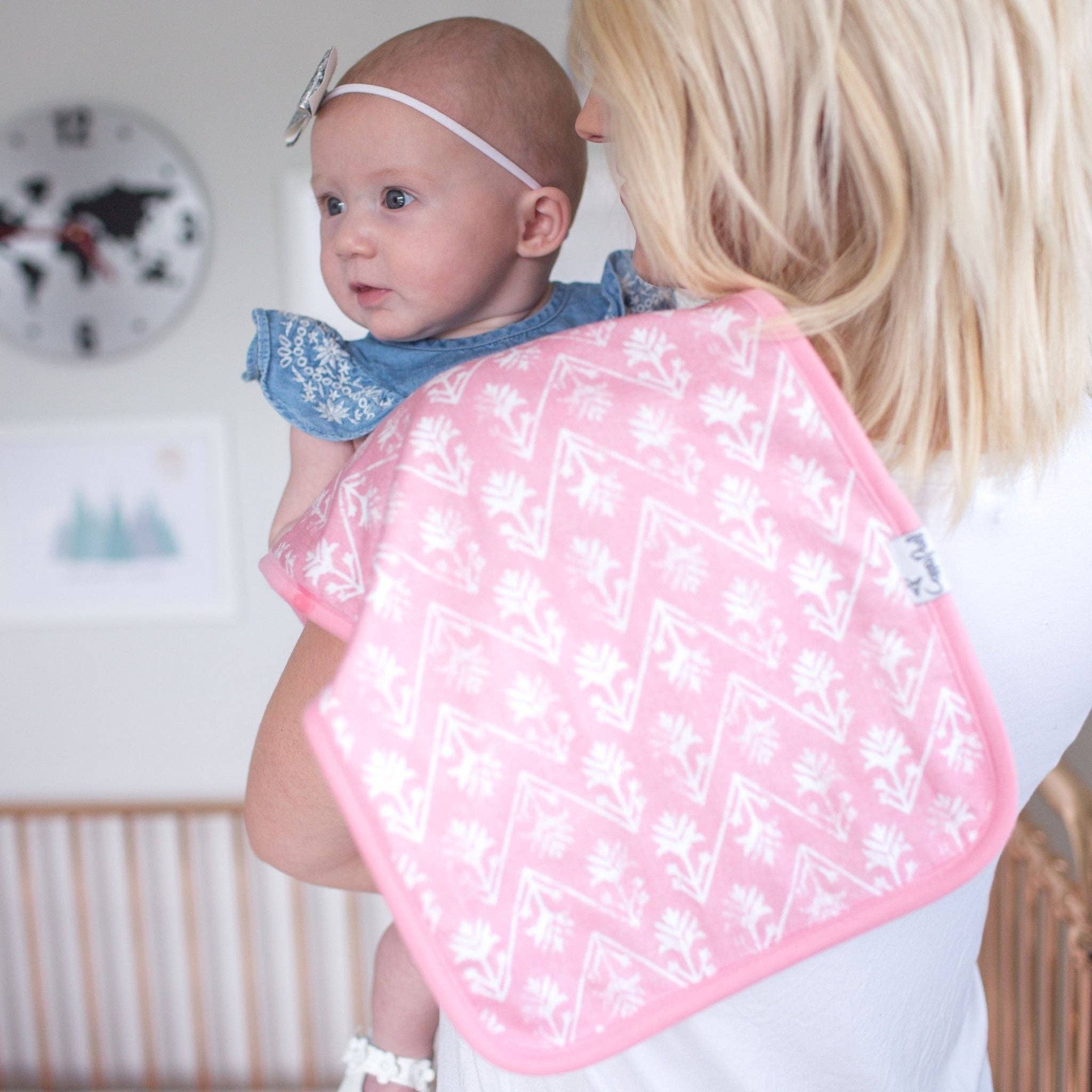 Copper Pearl - 3 Pack Premium Burp Cloths - Claire