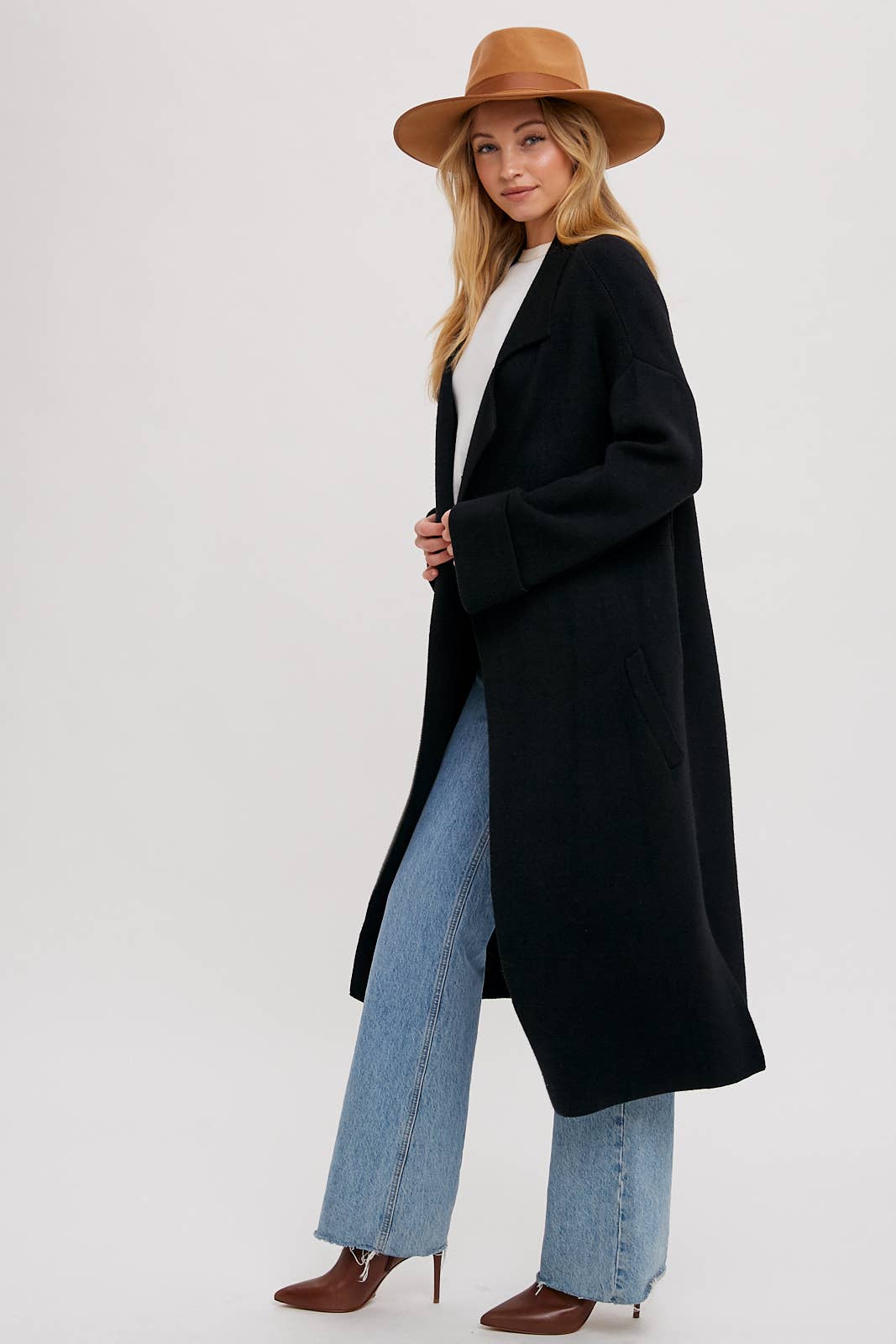Bluivy - EFFORTLESS KNITTED TRENCH COAT