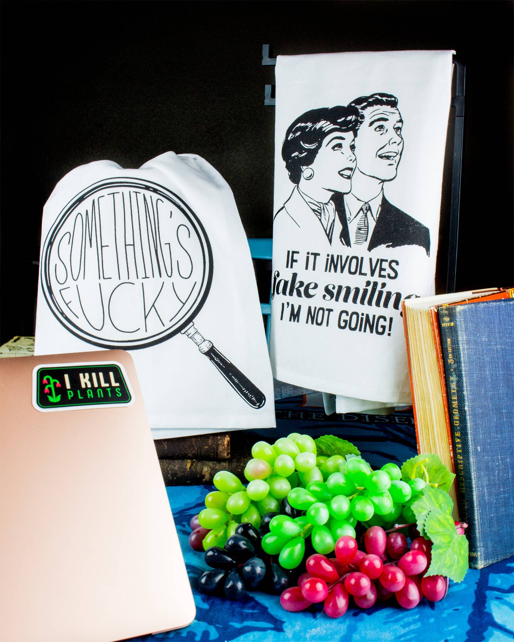 Twisted Wares - If It Involves Fake Smiling | Funny Kitchen Towels