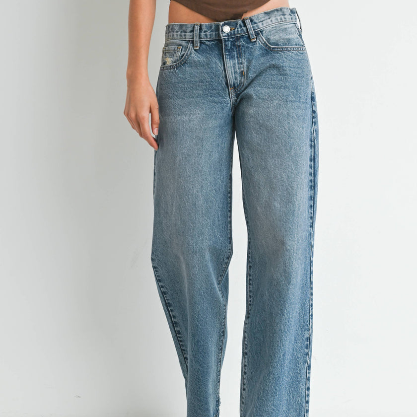 JUST BLACK DENIM -Low Rise Baggy Slouch