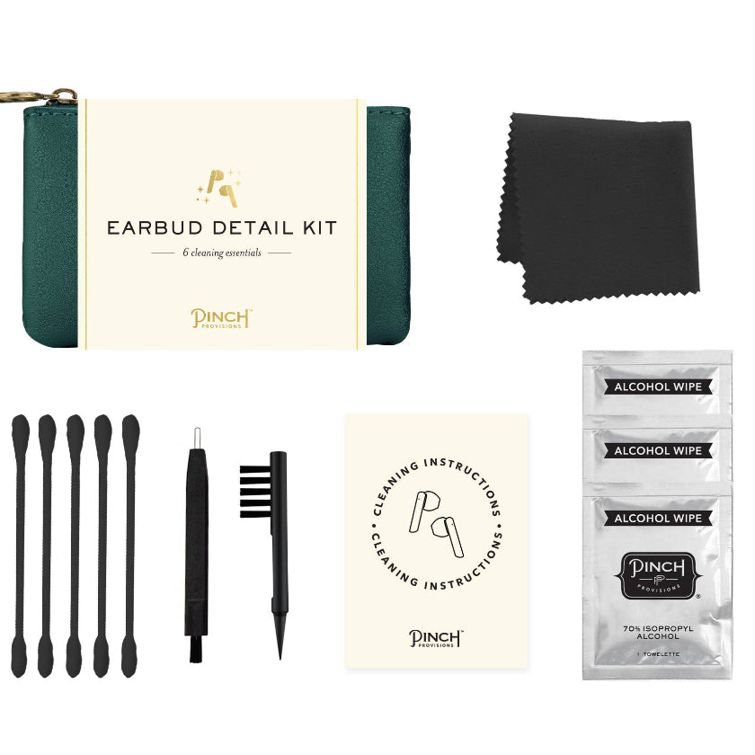 Pinch Provisions - Earbud Detail Kit | Vegan Leather, Unique Tech Gifts