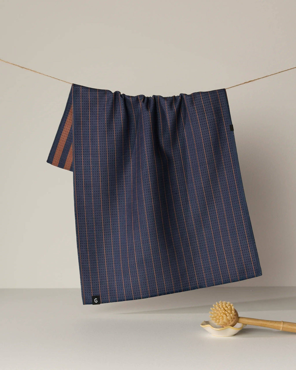 Geometry - Midnight Stripe Luxe Kitchen Towel