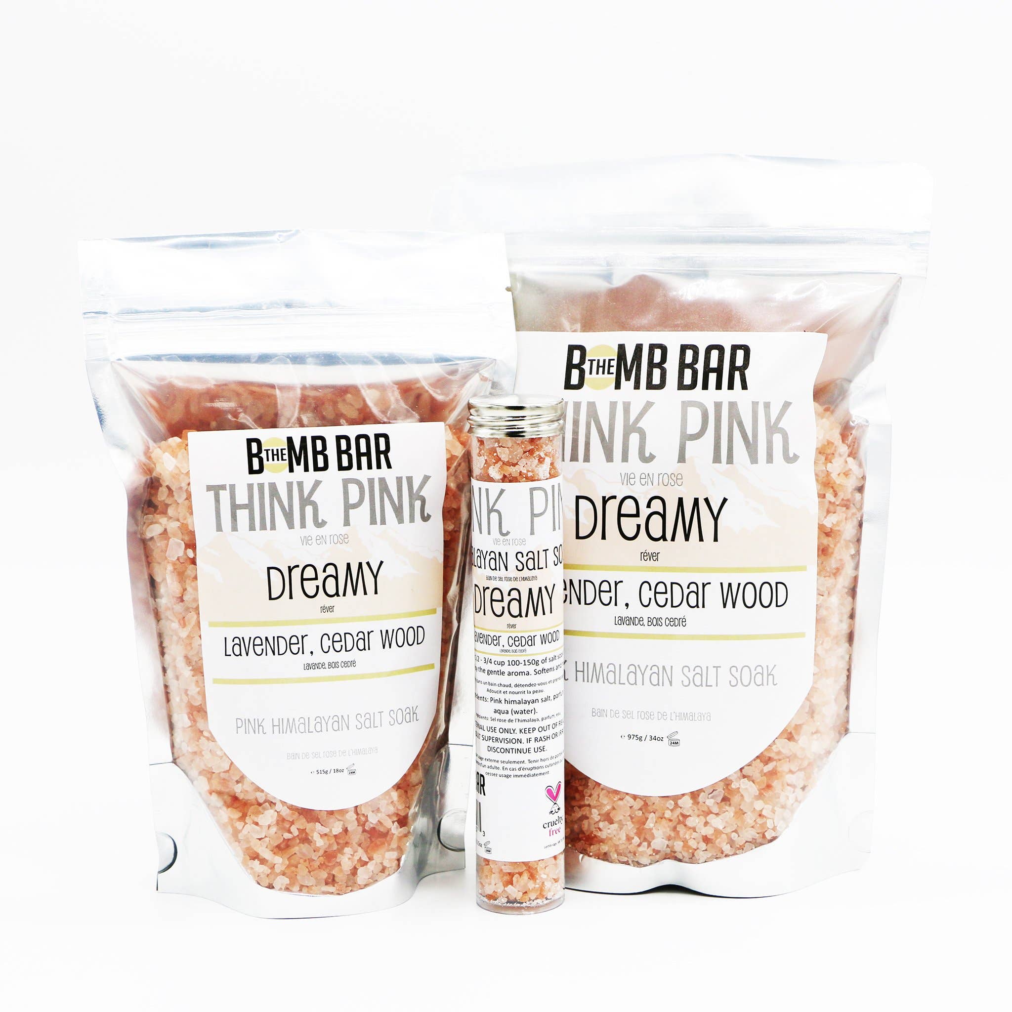 The Bomb Bar Wholesale - Bath Soak - Think Pink Himalayan Pink Salt Detox