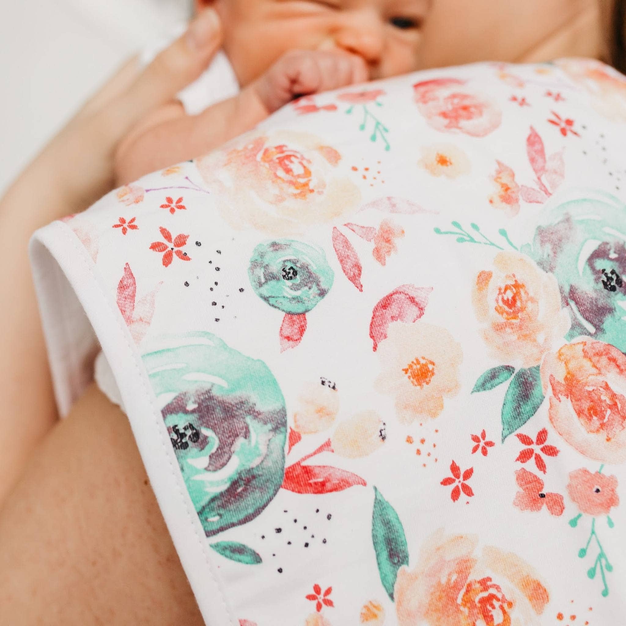 Copper Pearl - 3 Pack Premium Burp Cloths - Bloom