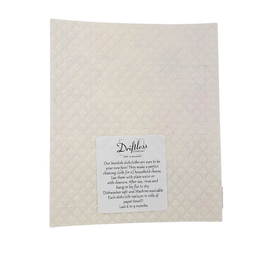Summer Circle Boho Pattern Swedish Dishcloth  - Driftless Studios