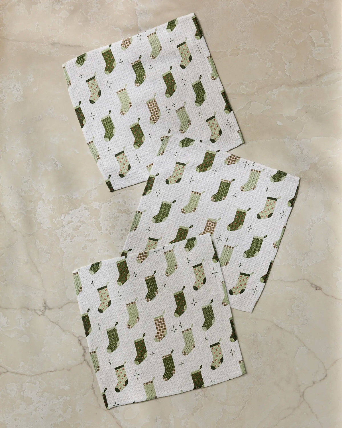 Geometry - Stocking Medley Dishcloth Set - Holiday 2026