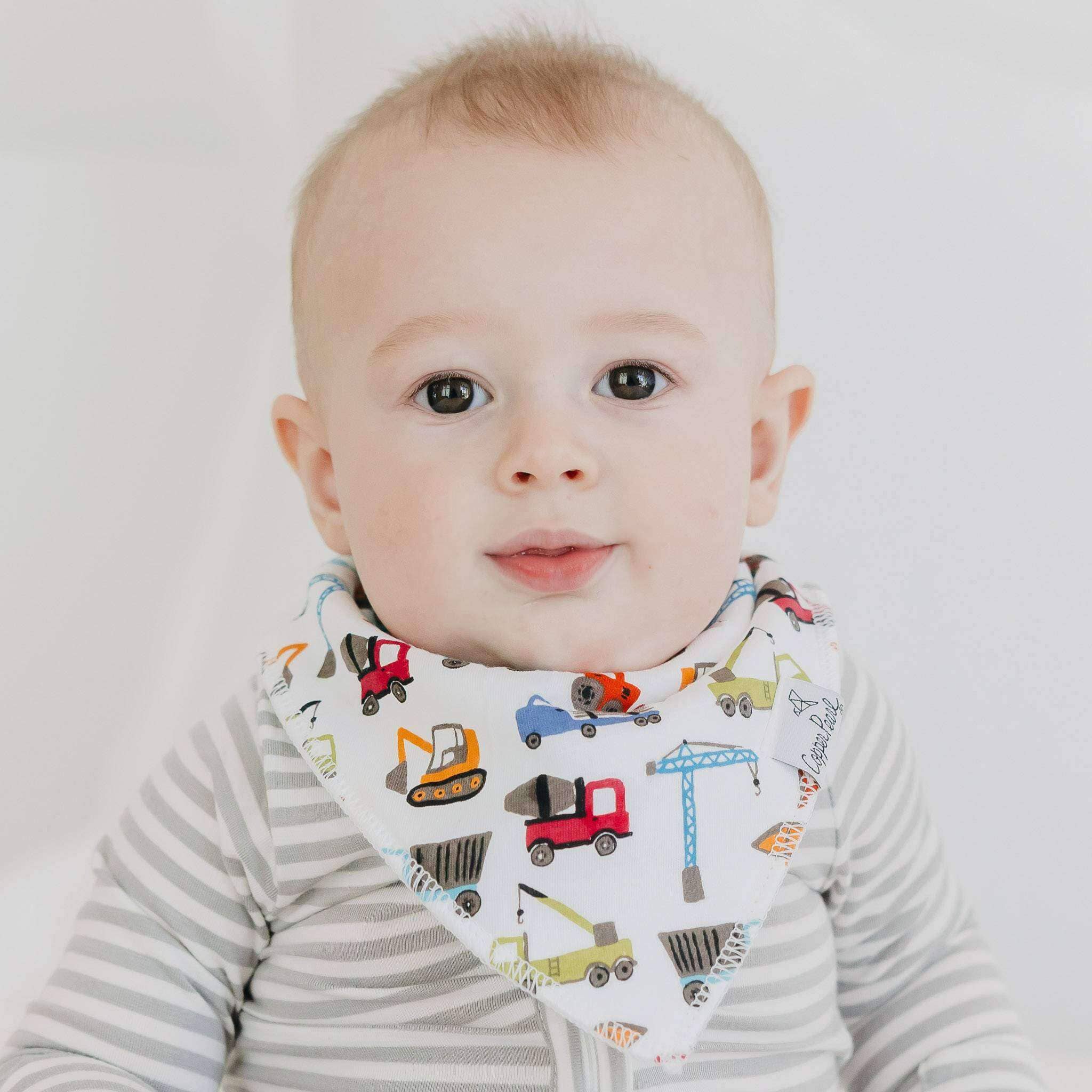 Copper Pearl - 4 Pack Baby Bandana Bibs - Diesel