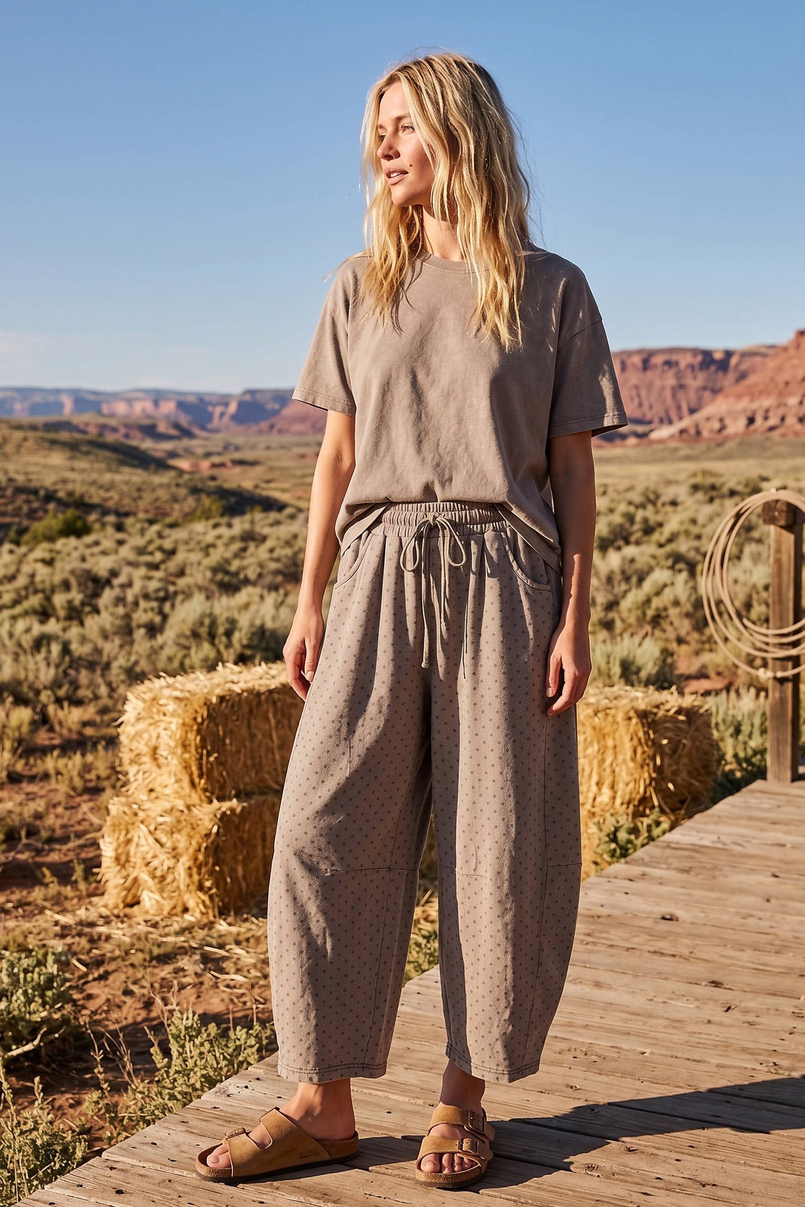 Sewn and Seen - Oversized Scuba Barrel Lounge Pants