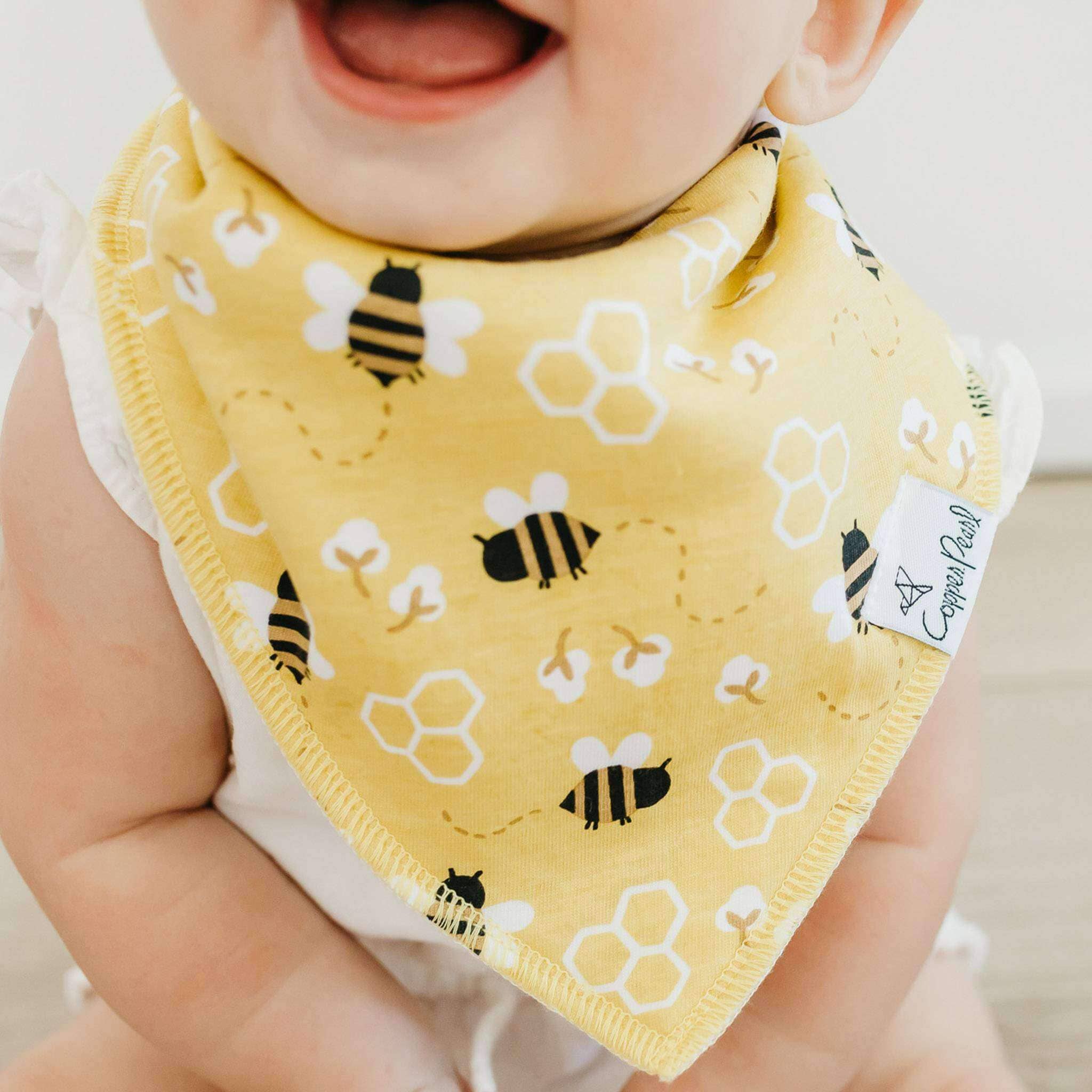 Copper Pearl - 4 Pack Baby Bandana Bibs - Atwood