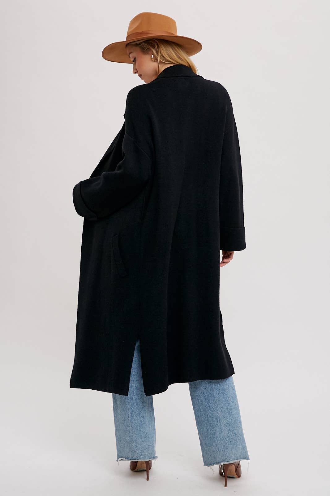 Bluivy - EFFORTLESS KNITTED TRENCH COAT
