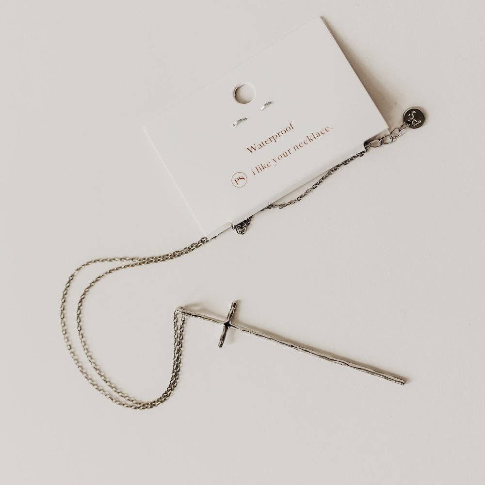 Modern Cross Necklace - WATERPROOF