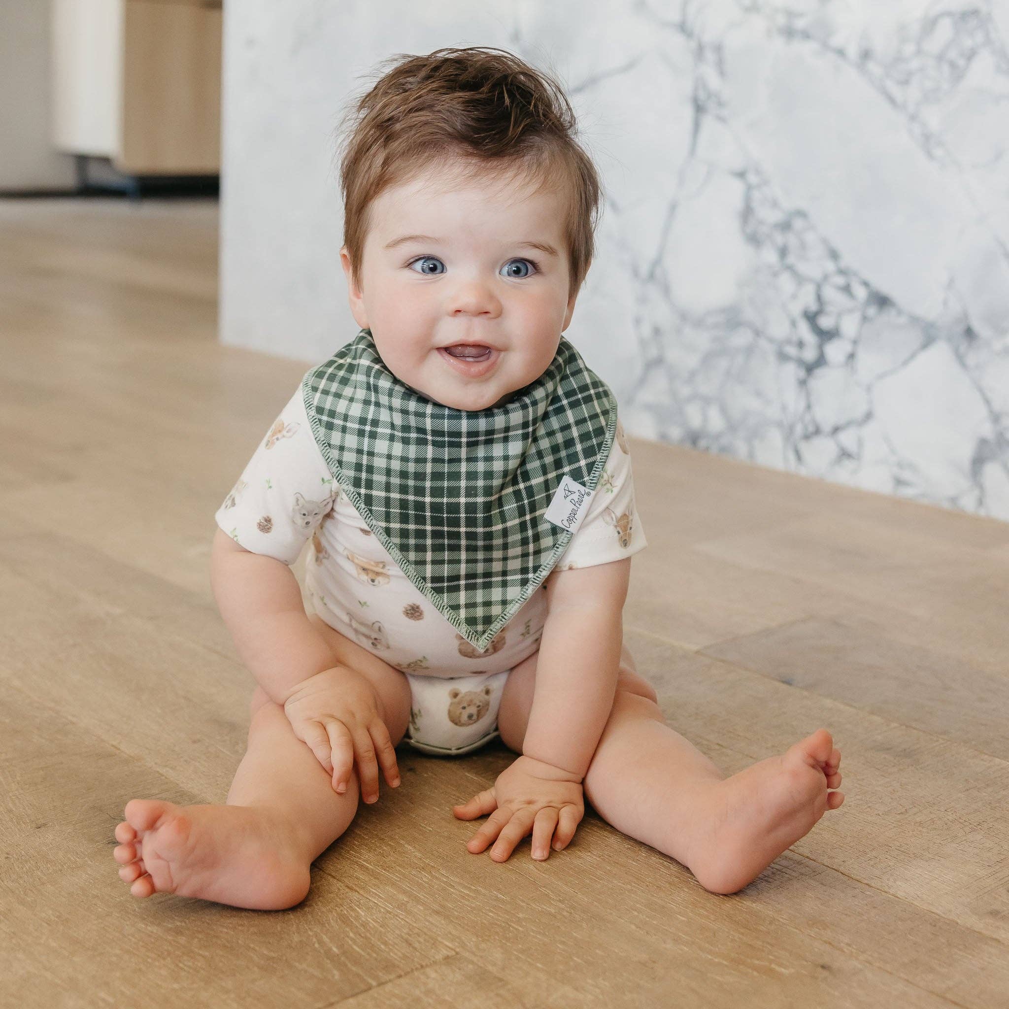 Copper Pearl - 4 Pack Baby Bandana Bibs - Wilder