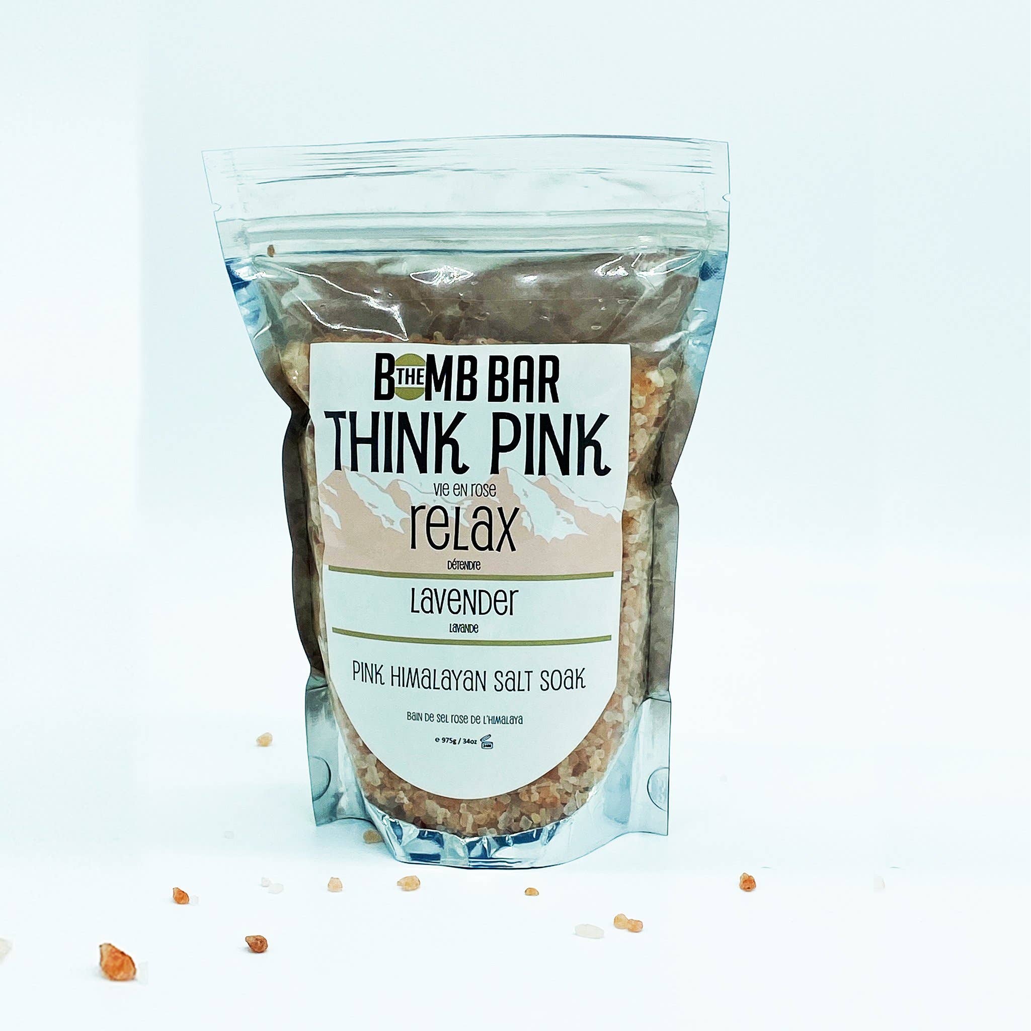 The Bomb Bar Wholesale - Bath Soak - Think Pink Himalayan Pink Salt Detox
