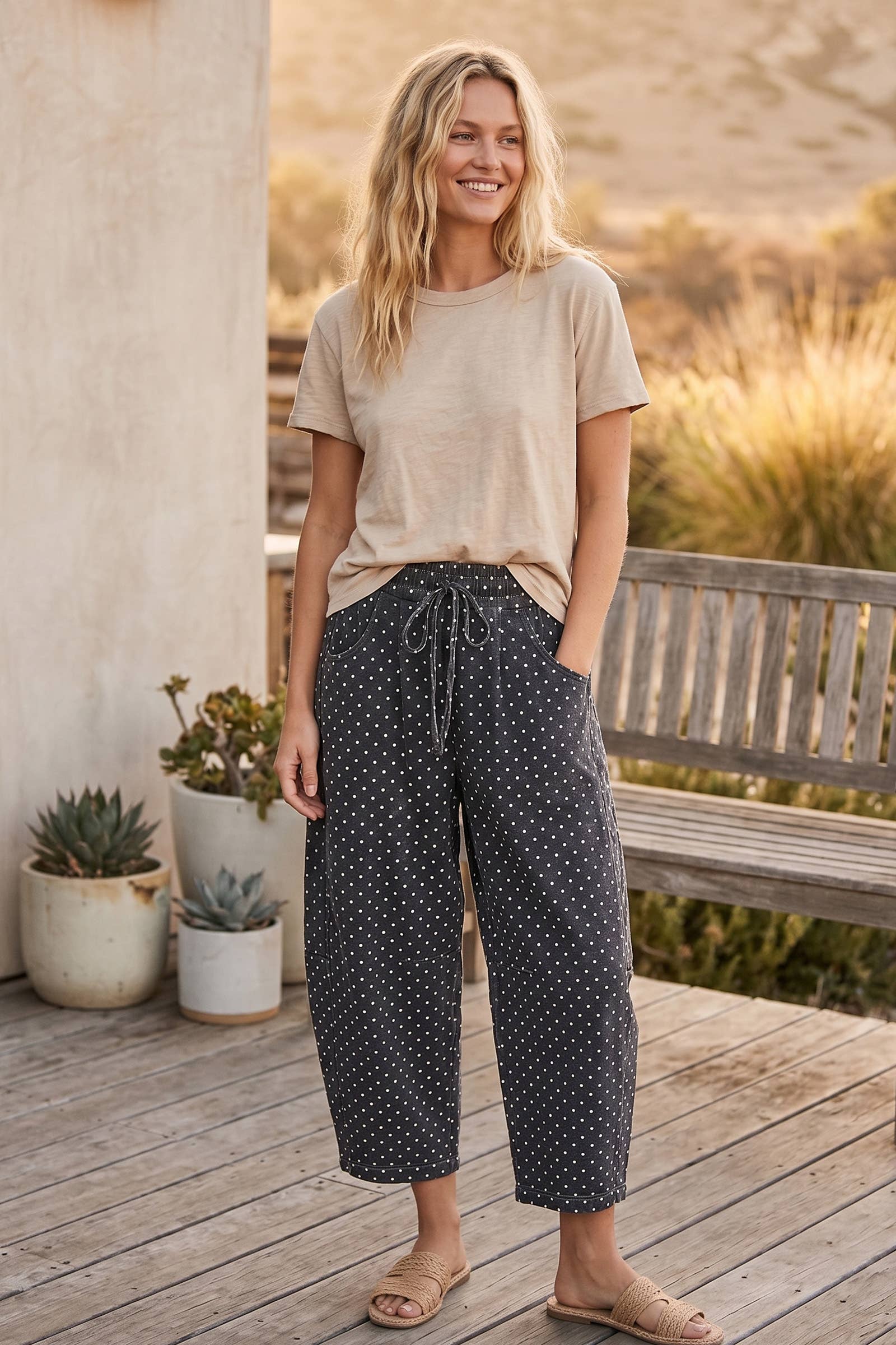 Sewn and Seen - Oversized Scuba Barrel Lounge Pants