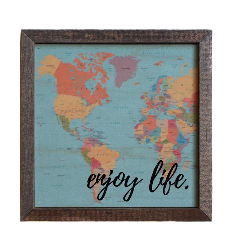 Enjoy Life wood wall art