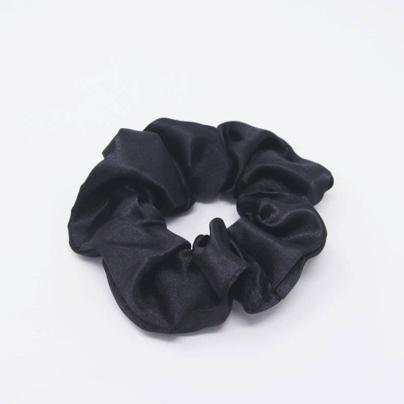 Satin Scrunchie - Black